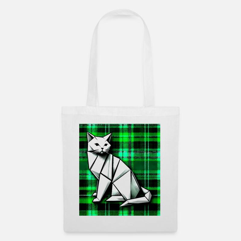 cat - Tote Bag - white