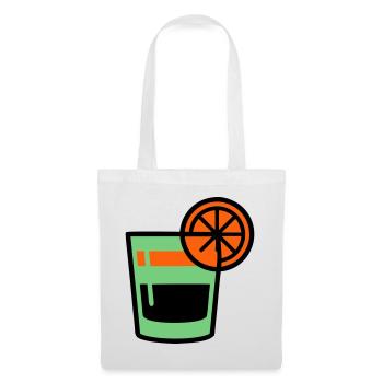 Cocktail Glass Logo - Tote Bag - white - Front