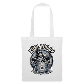 Cooler Affe Auf Eis - Tote Bag - white - Front