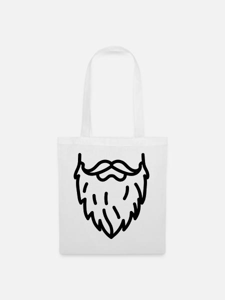 Beard - Stoffbeutel - Weiß