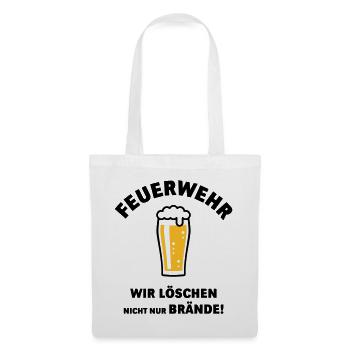Feuerwehr – Wir Löschen Nicht Nur Brände! POS - Stoffbeutel - Weiß - Vorne