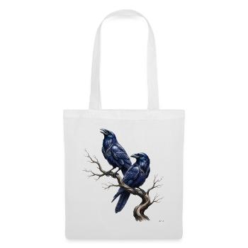 Celtic Ravens Zweig-Design. - Stoffbeutel - Weiß - Vorne