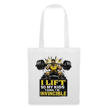 Unbesiegbarer Gym Dad Kraftmotiv für Väter - Stoffbeutel - Weiß - Vorne