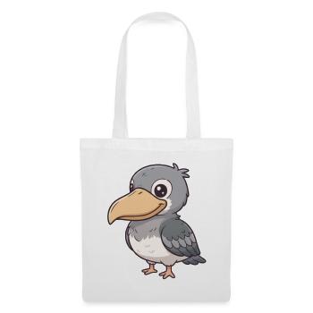 Schuhschnabel Vogel - Stoffbeutel - Weiß - Vorne