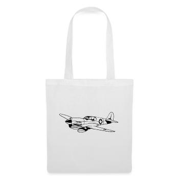 Fighter / pilote de chasse Warhawk 02_schwarz - Sac en tissu - blanc - Devant