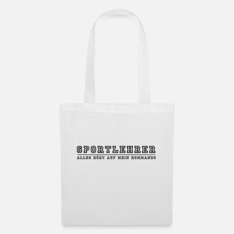 Sportlehrer der Kommandant - Stoffbeutel - Weiß