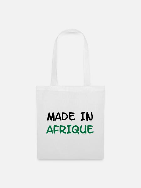 Made in AFRIQUE ! - Sac en tissu - blanc