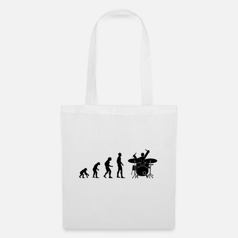 drummer evolution - Sac en tissu - blanc