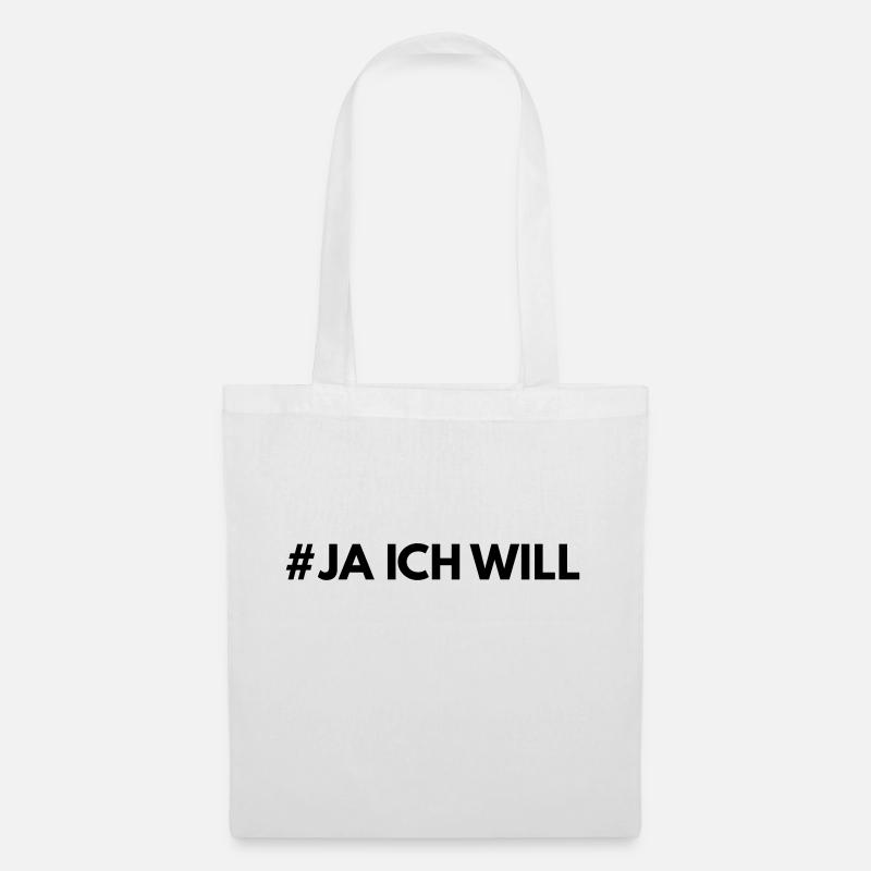 Feiern Junggeselle Junggesellin Spruch Geschenk - Stoffbeutel - Weiß