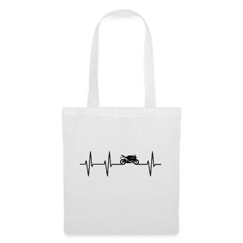 Moto - Sac en tissu - blanc - Devant