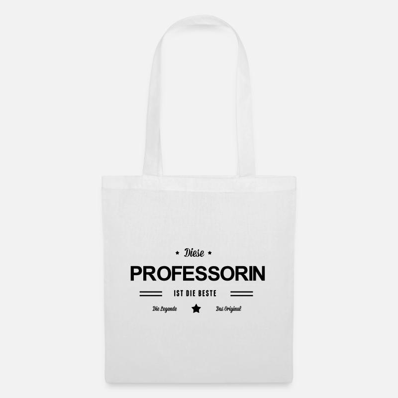 Beste Professorin - Stoffbeutel - Weiß