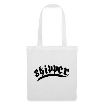 skipper sailing boat - Tote Bag - white - Front