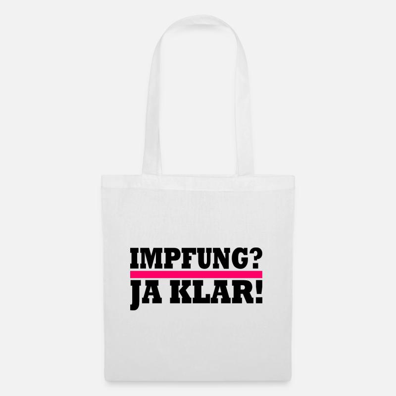 impfung - Stoffbeutel - Weiß