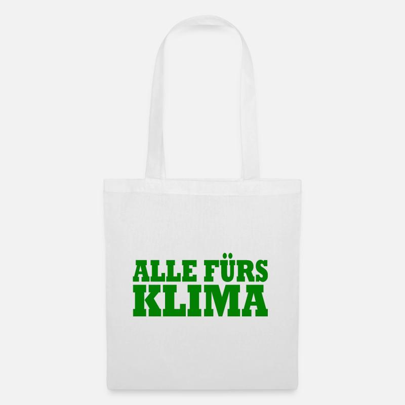 Alle fürs klima - Stoffbeutel - Weiß