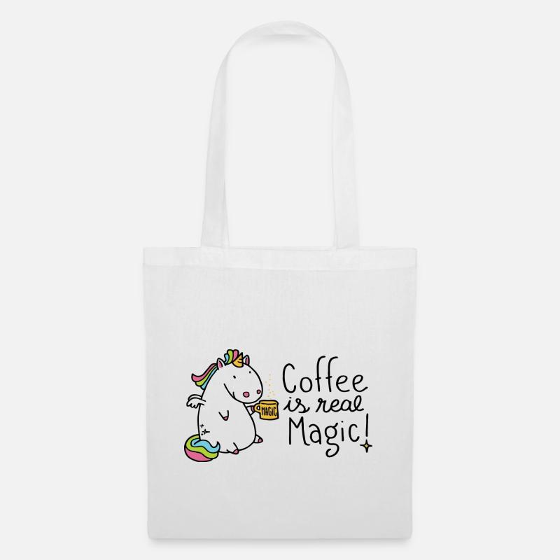 Coffee is real Magic - Stoffbeutel - Weiß