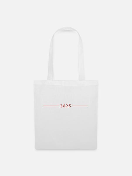 2025 Jahr - Stoffbeutel - Weiß