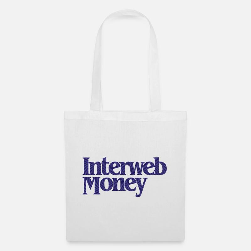 InterwebMoney - Sac en tissu - blanc