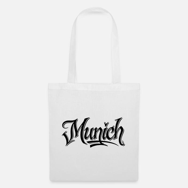 München - Stoffbeutel - Weiß