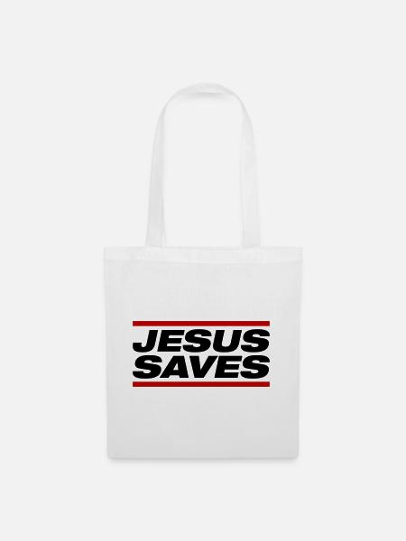 Jesus Rettet - Stoffbeutel - Weiß