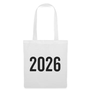 Réveillon du Nouvel An 2026 - Sac en tissu - blanc - Devant