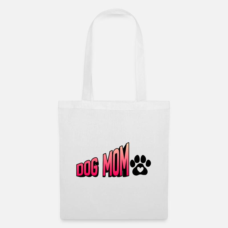 Dog Mom - Stoffbeutel - Weiß