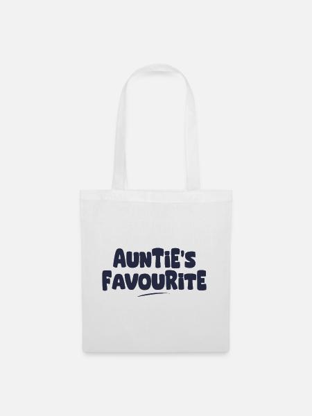 Tantes Lieblingsgeschenk - Stoffbeutel - Weiß