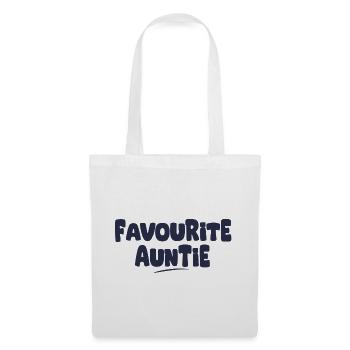 Lieblingsgeschenk der Tante - Stoffbeutel - Weiß - Vorne