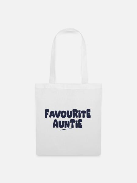 Lieblingsgeschenk der Tante - Stoffbeutel - Weiß