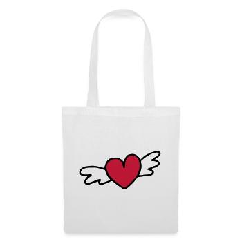 flying heart love gift - Tote Bag - white - Front