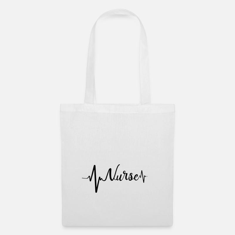 Krankenschwester Pflegekraft Nurse Geschenk - Stoffbeutel - Weiß