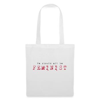 Nous devrions tous être féministes - Sac en tissu - blanc - Devant