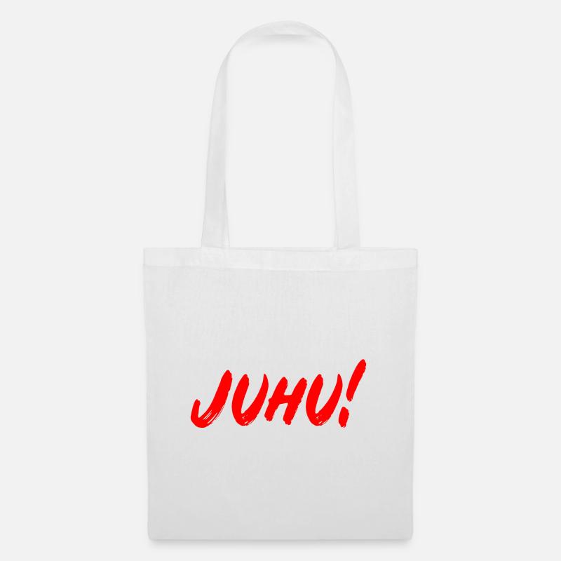 Juhu! - Stoffbeutel - Weiß