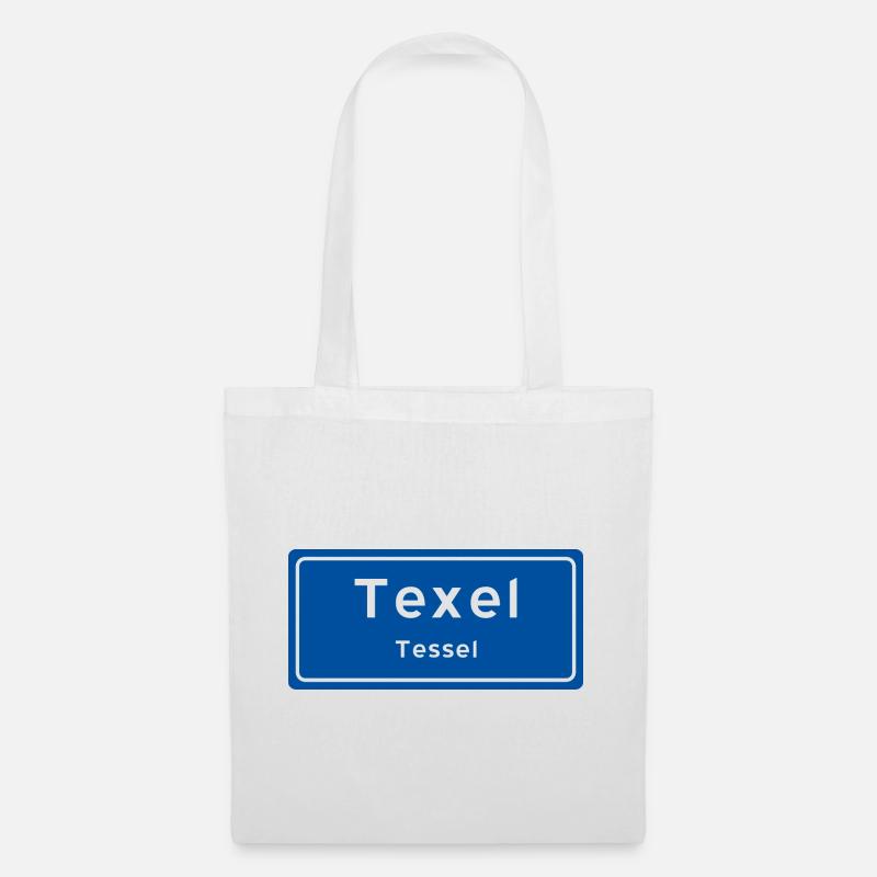 Texel-Typenschild - Stoffbeutel - Weiß