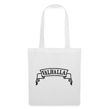 Valhalla in the banner - Tote Bag - white - Front