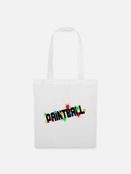 Paintball-Logo - Stoffbeutel - Weiß
