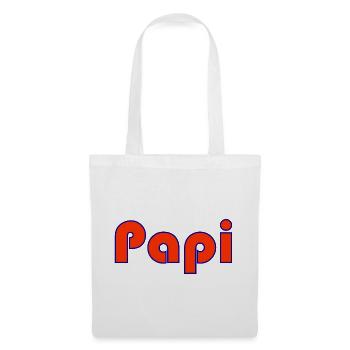 PAPI. FÊTE DES PÈRES. BONNE FÊTE PAPA. PAPA. PAPA - Sac en tissu - blanc - Devant
