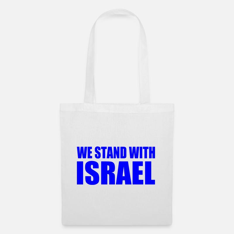 We stand with israel - Stoffbeutel - Weiß