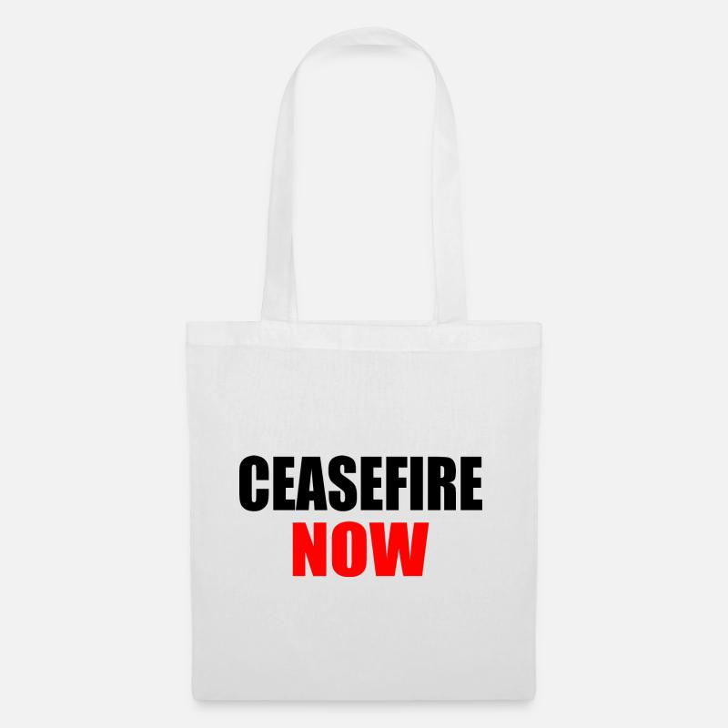 Ceasefire now - Stoffbeutel - Weiß