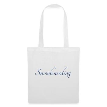 snowboarding snowboard boarden - Stoffbeutel - Weiß - Vorne