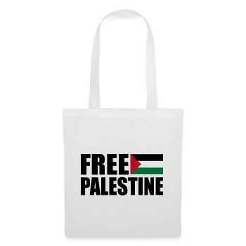 Free palestine - Stoffbeutel - Weiß - Vorne