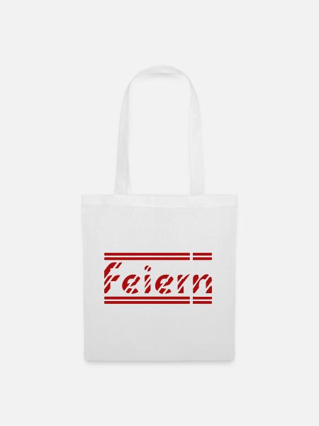 Feiern - Stoffbeutel - Weiß