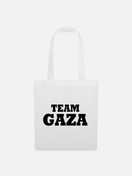 Team gaza - Stoffbeutel - Weiß