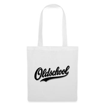 Oldschool Retro Logo T-Shirt - Stoffbeutel - Weiß - Vorne