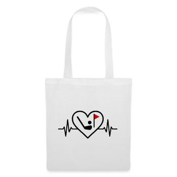 Golf Heart Sport Passion Ball Raquette - Sac en tissu - blanc - Devant