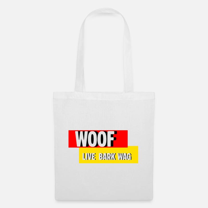 Wuff - Stoffbeutel - Weiß