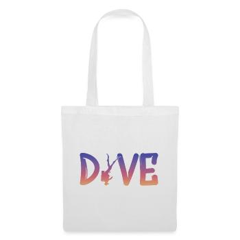 Dive - Diver Silhouette - Stoffbeutel - Weiß - Vorne
