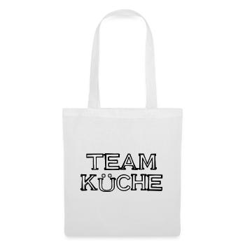 Team Küche Schriftzug handgezeichnet - Stoffbeutel - Weiß - Vorne