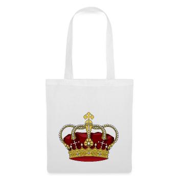 krone crown koenig king castle schloss tower burg1 - Stoffbeutel - Weiß - Vorne