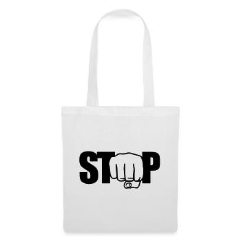 Stop | Faust | Fist - Tote Bag - white - Front