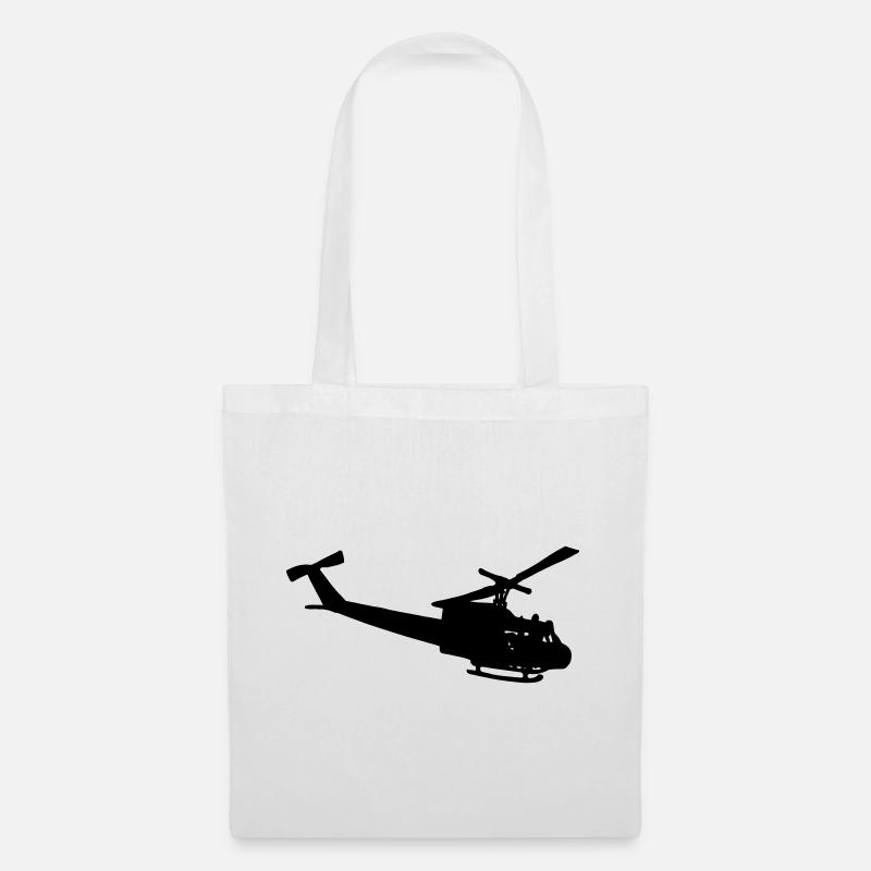 Bell UH-10 silhouette - Tote Bag - white